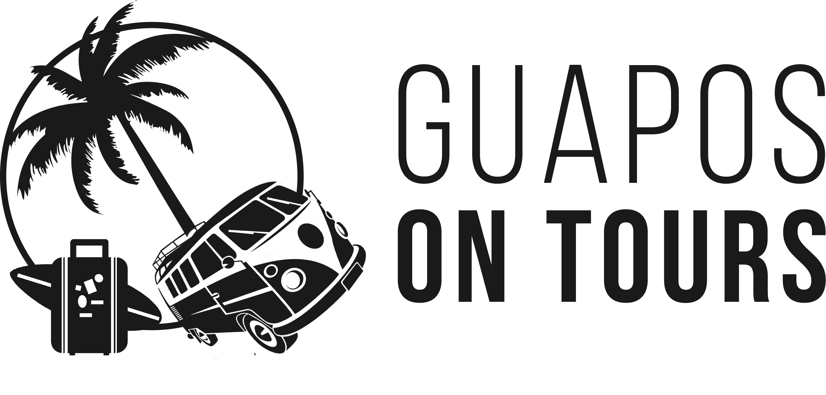 Logo Guapos On Tours (Negro)